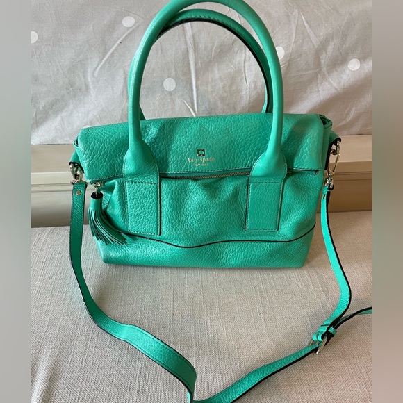 kate spade Bags Kate Spade Seafoam Green Pebbled Leather Purse
